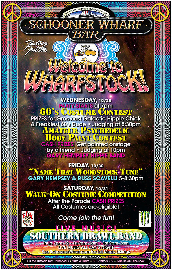 Wharfstock Costume Contest Flyer