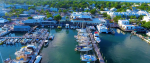 Drone footage of Key West Historic Seaport