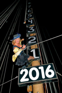 Schooner Wharf Bar's Lowering of the Wench NYE Event