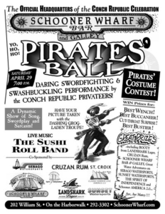 Schooner Wharf Bar's Annual Pirates' Ball Flyer