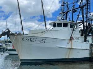 miss key west shrimp boat at the key west bight marina