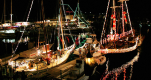 Schooner Wharf Boat Parade at Key West Historic Seaport by Mike Hentz