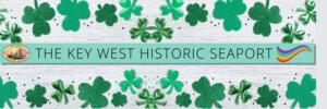 st. patrick's day banner for key west historic seaport