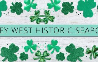 st. patrick's day banner for key west historic seaport