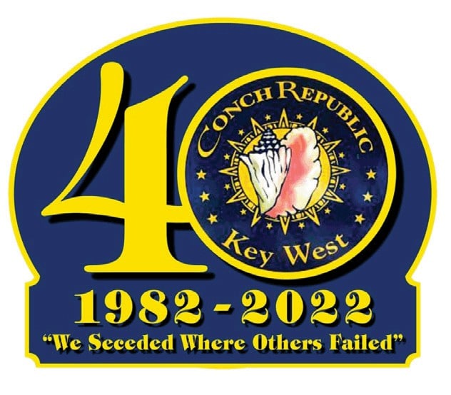 conch repiblic independence celebration 40 year anniversary logo