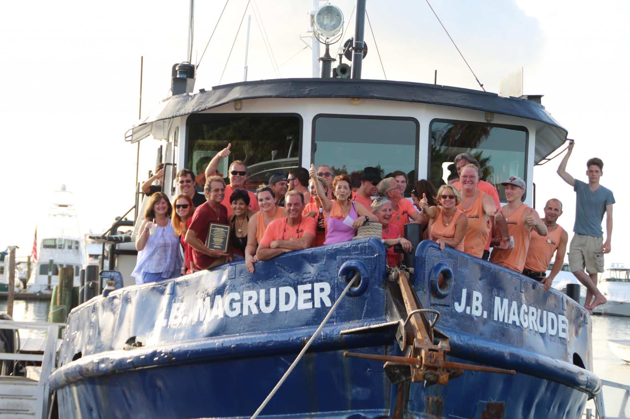 2022 mel fisher celebration people on a boat