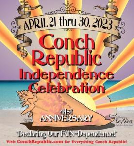 conch republic independence celebration 2023 flyer