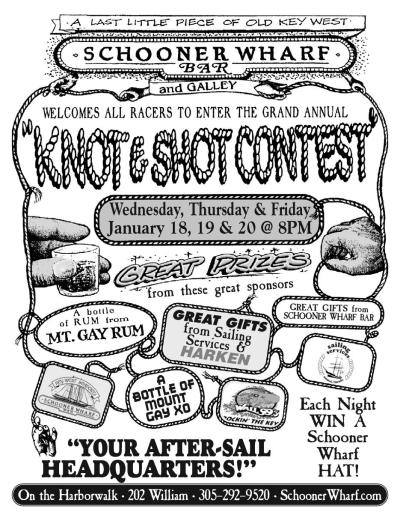 knot & shot context 2023 schooner wharf bar flyer