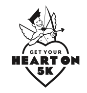 get your heart on 5k event logo