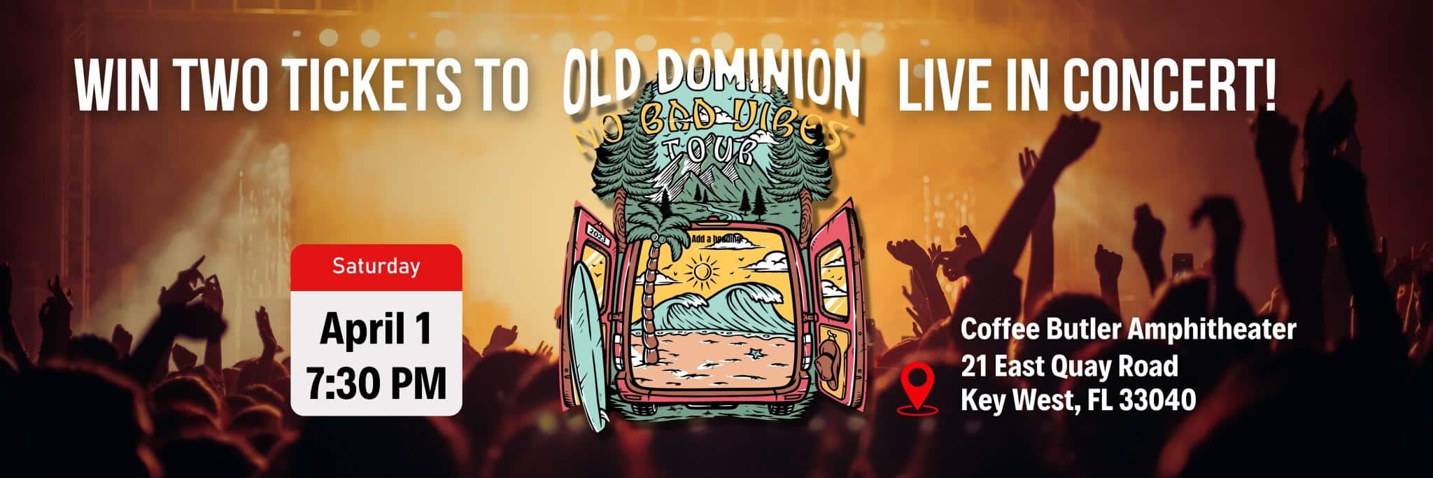old dominion concert contest key west 2023