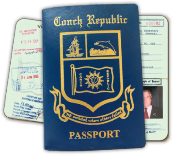 a passport from the key west conch republic