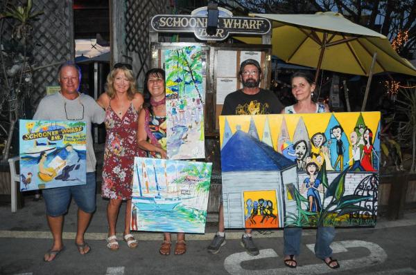 evalena and artists with SWB art